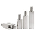 304 Stainless Steel M2/M2.5/M3/M4 Threaded Fasteners Hexagon Standoff Spacer External Thread Support Column