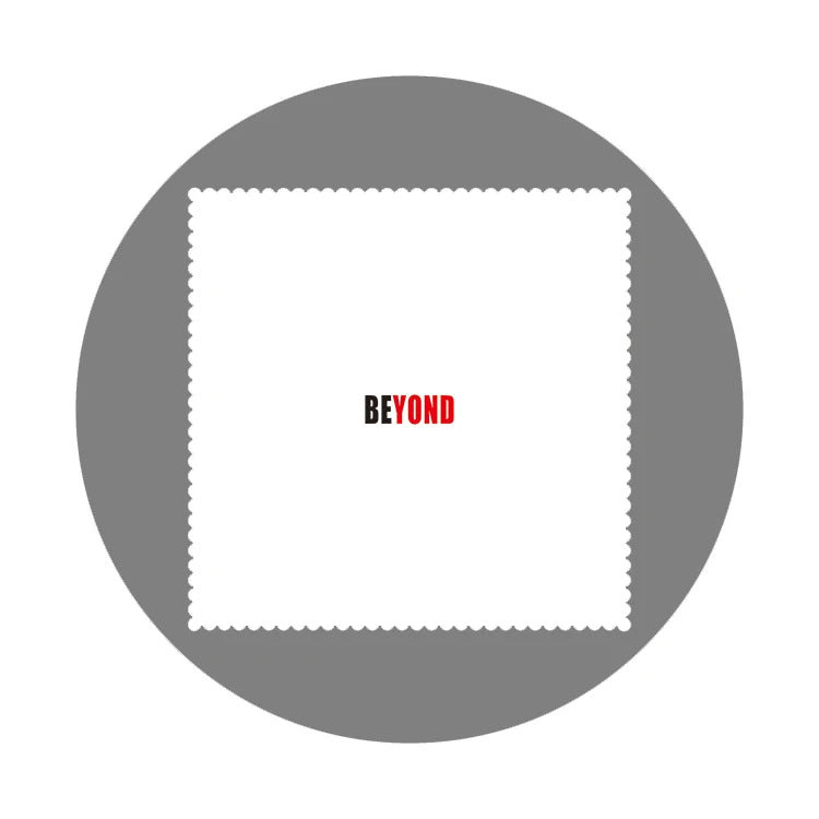 Custom Logo Microfiber Eyeglasses Sunglasses Cleaning Cloth Kiss Lock Closure Square Shape Packaging Featuring Screen Print