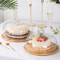 Creative Transparent Cake Glass Cover Tray Tropical-Style Dessert Table Dome for Cake Plate and Dessert Display