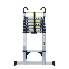 Portable Industrial Aluminum Telescopic Folding Ladder with Hook 150kg Load Capacity