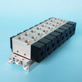 Custom 1/4 3/8 1/2 NPT Port 4A210-08-8F Aluminum Alloy Base Single Action Normally Closed Directional 5 Way Air Control Valve