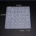 Nglish Letter Number Silicone Mold Eco-Friendly White Cupcake Jelly Candy Fondant Cake Decoration Baking Tool Chocolate Figure