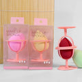 Black Beauty Makeup Blender Case Bag with Water Droplets Puff Cosmetics Makeup Sponge