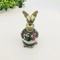 Luxury 15ml Dubai Arab Style Antique Perfume Bottle Glass Line Enamel Empty Essential Oil Aroma Bottle