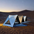 Portable 2-3 Person Beach Tent with Automatic Features Waterproof Sunshade for Outdoor Travel Hiking Family Camping