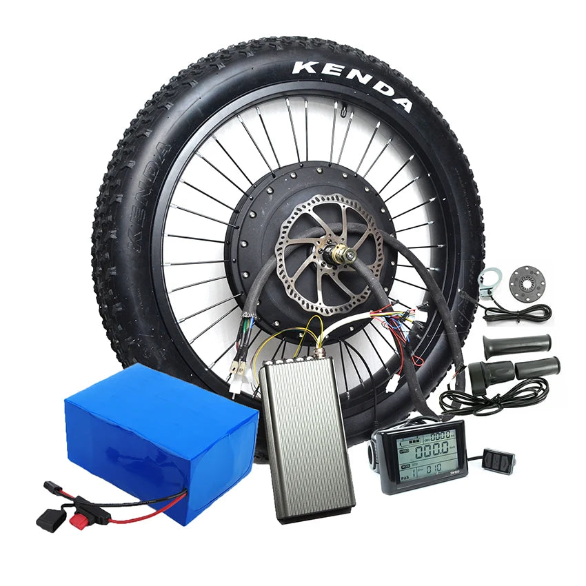 Fastest DIY 72v 8000w 5000w Ebike Conversion Kits 19INCH 21INCH Big Battery Option 2000w Ebike Conversion Kit for Sale