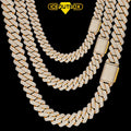 New Design 25mm Miami Cuban Link Chain Ice Out Jewelry Brass 5A Zircon Hip Hop Jewelry Necklace for Men