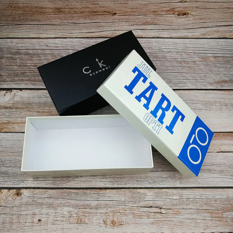 2025 Custom Logo Color Printed Paper Sunglasses Gift Box Rectangle Shape with Lid and Base for Glasses Case