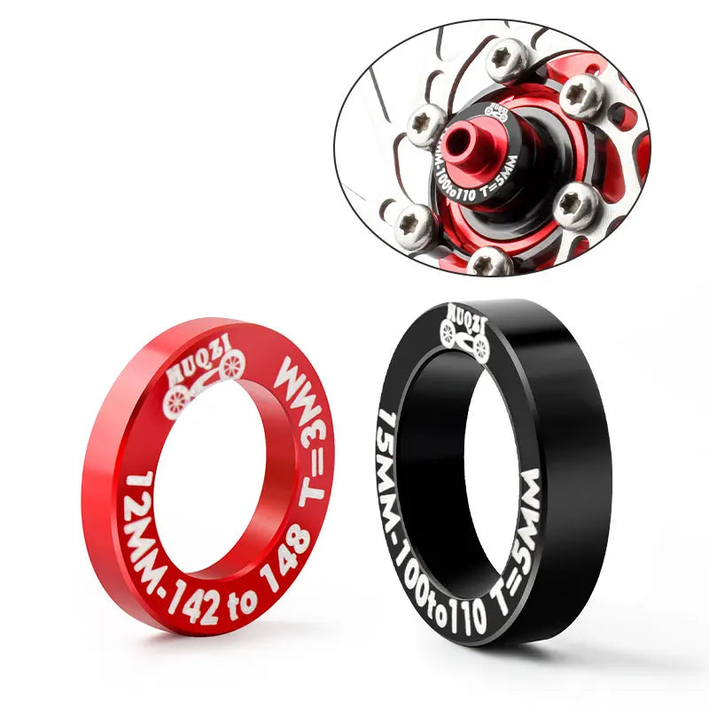 MUQZI Bike Hub Conversion Spacers 3mm 5mm Bicycle Hub Adapter 100 to 110mm 142 to 148mm