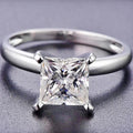 Custom Size High Sense Jewelry Moissanite Diamond Engagement 14k White Gold Luxury Wedding Women Rings