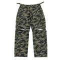 TOPSHOW Garment Custom Camouflage Print Adjustable Strap Zipper Removable Leg Straight Cotton Baggy Utility Camo Cargo Pants Men