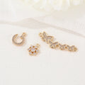 Custom Fashion Butterfly Snowflake Moon Shape Cubic Zirconia Micro Pave Dainty Charms 14K Gold Plated Trendy for Jewelry Making