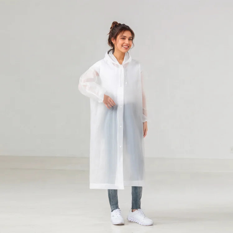 Low Price Disposable Qingya PEVA Rain Ponchos Thickened Rain Coat Waterproof Portable Rain Jacket for Men