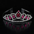 Wholesale Girls Comb Crown Purple Crystal Children's Princess Crown