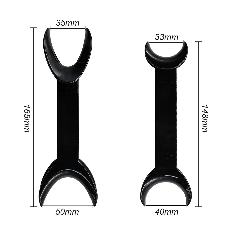 Double Head Blue Clear Food Grade Plastic Intraoral Cheek Lip Retractor Mouth Opener for Teeth Whitening Dental Orthodontic