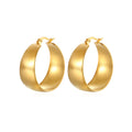 BASQUESUN Stainless Steel Large 18K Gold Plated Hypoallergenic Chunky Open Hoops Fashion Jewelry Hoop Earrings for Women