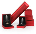Factory Direct Supply Jewelry Boxes Latest Led Custom Logo Black Engagement Ring Box With Led Light