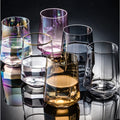 Jinbaijia Handmade Transparent Lead-free Crystal/Borosilicate Thick Bottom Gold Rimmed Modern Wedding Whiskey Glass Custom Logo