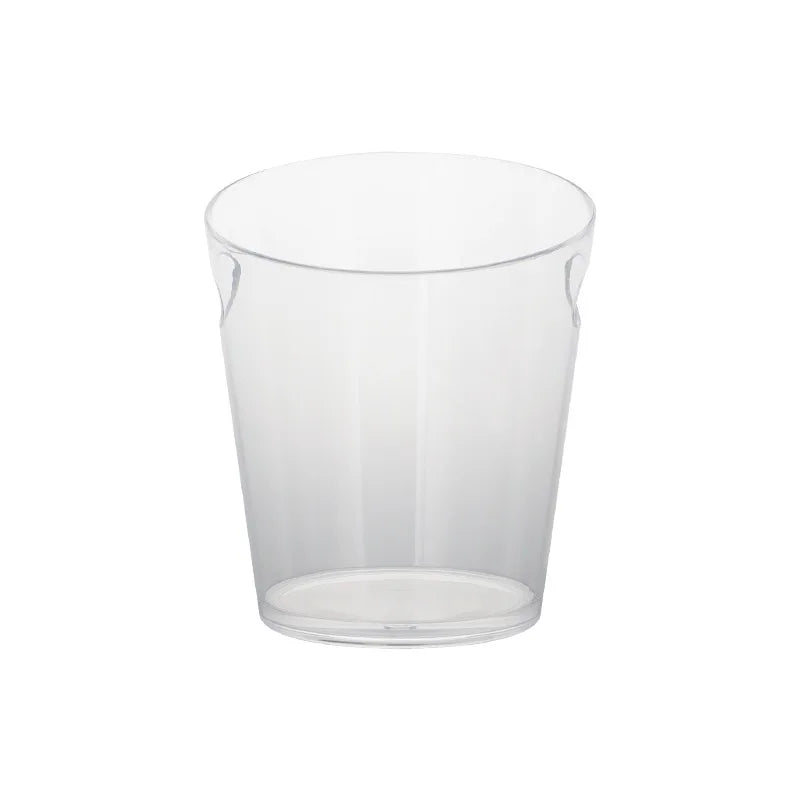 5 Liter Plastic Champagne Bucket Chille Clear Beverage Tubs Cooler Bucket for Wine  Champagne Bottles