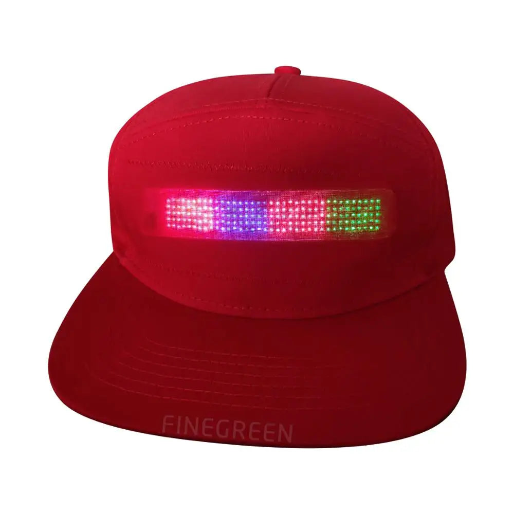 App Controlled Programmable LED Party Caps LED Message Display Message Cap