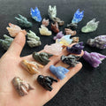 Wholesale Different Materials Dragon Head Crystal Carved Mini Size Dragon Head