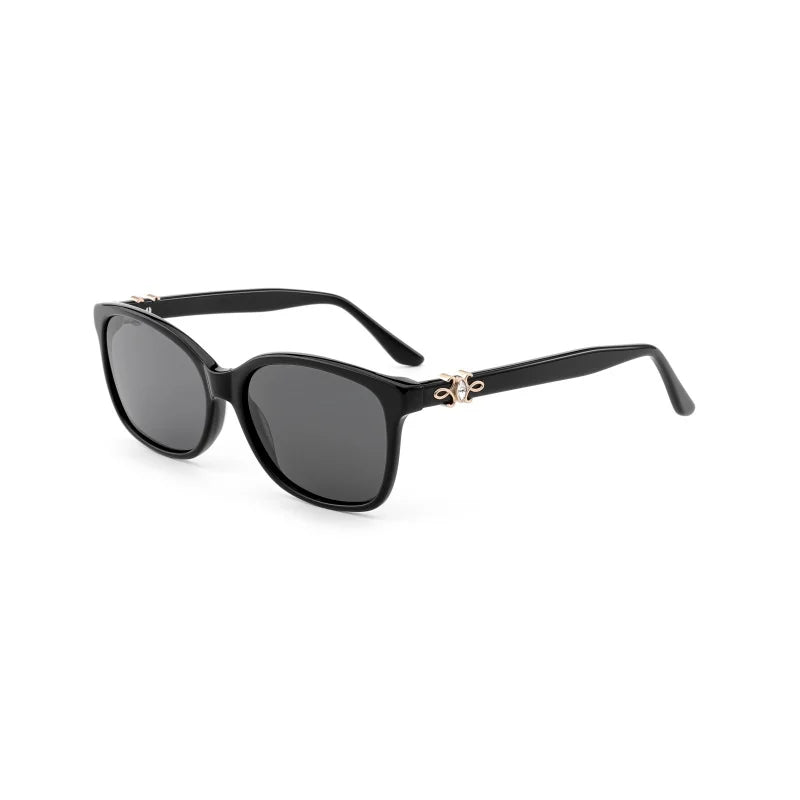 Trend Eye Protection Polarized Driving Acetate Sunglasses Women's Men Designer Elegant Diamond Temple Decorate Glasses
