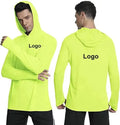 Custom Logo Durable Polyester UPF50 Sun Protection Long Sleeve Hoodie Shirt Breathable UV Fishing Jersey Hiking for Plus Size