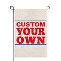 Factory Wholesale Double Sided Linen 12*18 Inch Blank Sublimation Garden Flag