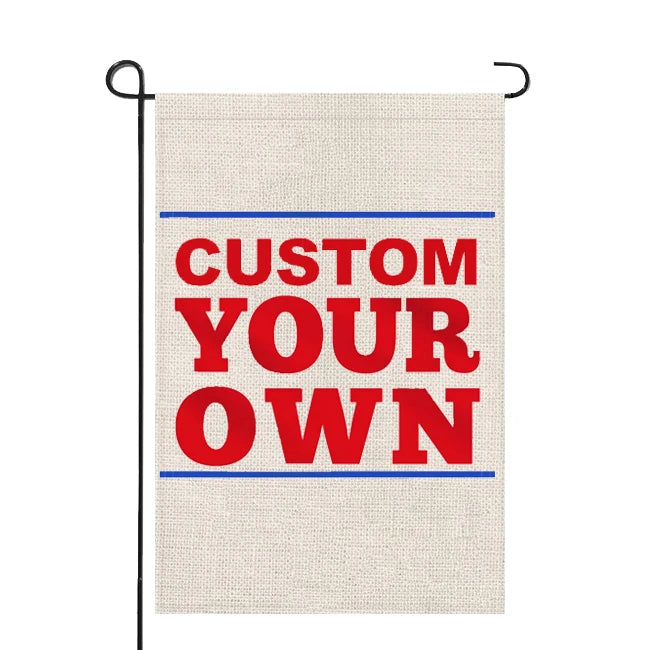 Factory Wholesale Double Sided Linen 12*18 Inch Blank Sublimation Garden Flag