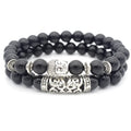 Men's Lava Stone Buddha Beads Bracelet Green Jade Volcanic Rock Turquoise Healing Balancing Yoga Jewelry Diamond Main Stone