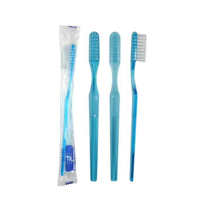 BSCI Disposable Manual Prepaste Plastic Child Toothbrush with Cap