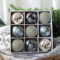 Wholesale Bolas De Navidad 9 Pcs Painted Christmas Baubles Sublimation Christmas Ball Set Mixed With Various Designs