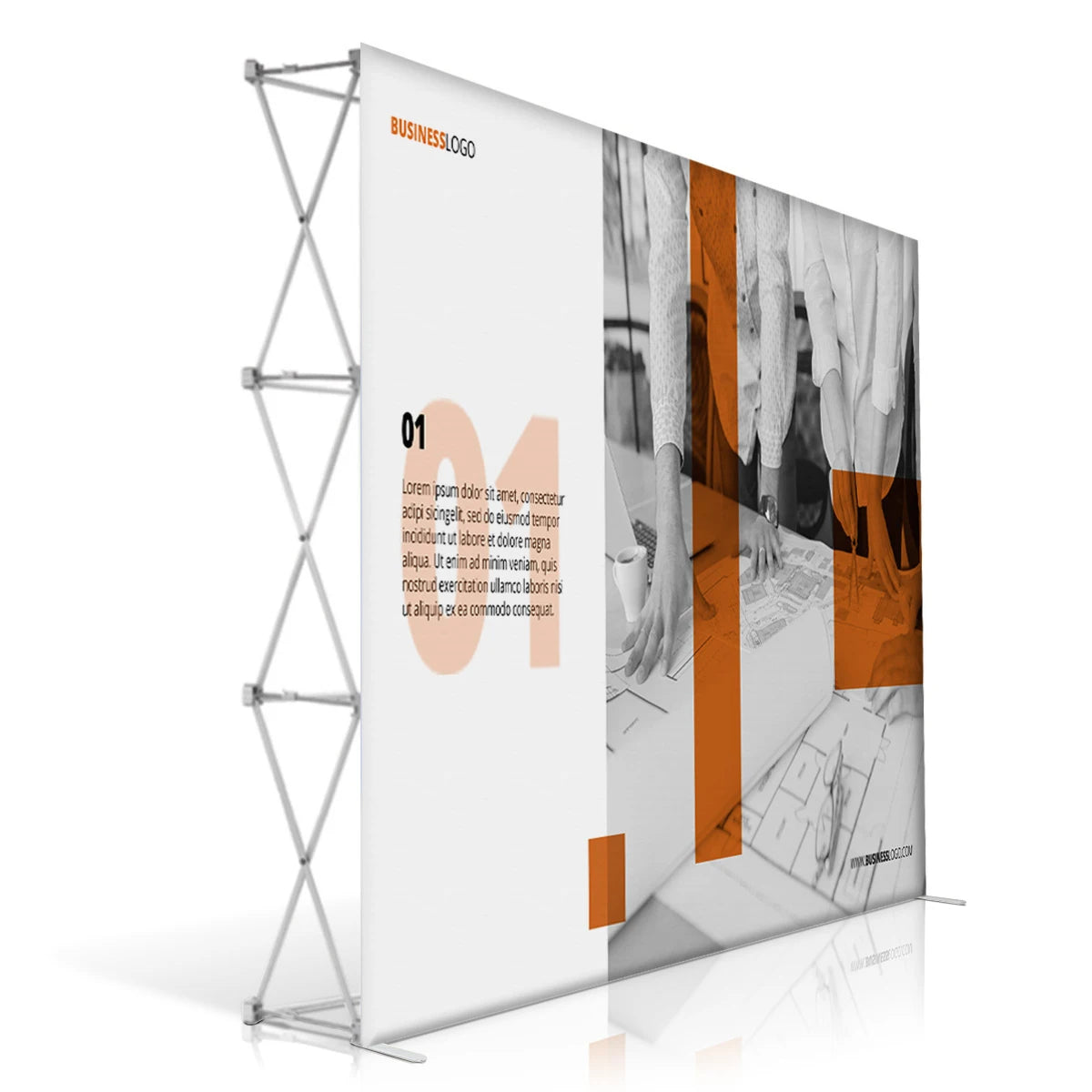 Promotional Digital Printing PVC Flex Pop up Backdrop Quality Trade Show Display Stand Banner