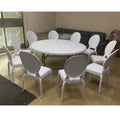 Hot Sales Cheap Durable Modern 6ft HDPE Plastic Folding Round Table for Outdoor Parties