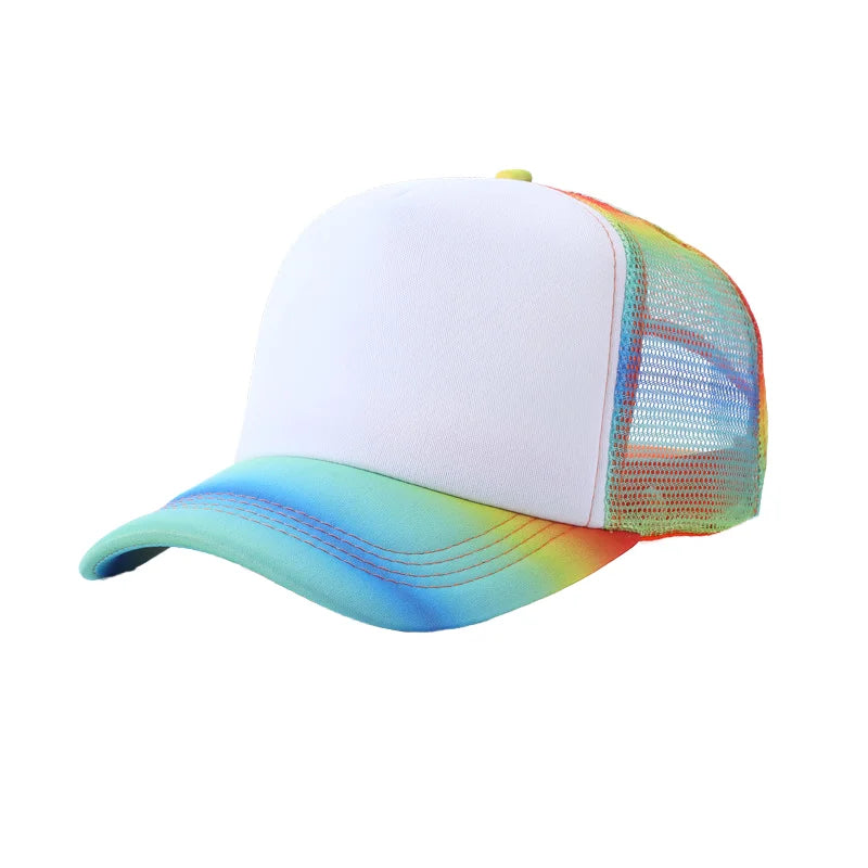 Unisex Sports Foam Mesh Snapback Baseball Cap Adjustable Truckers Hat for Adults Stylish Sporty Fashion for Outdoor Cycling