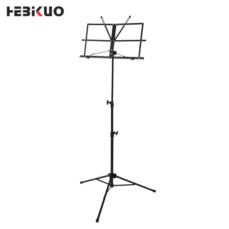 Top Picks for You HEBIKUO PA210 Adjustable Steel Music Holder Factory-Foldable Sheet Music Stand for Musicians Holidays