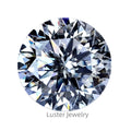 Luster Customized Brilliant VVS D White Stone plum Cut Round Loose Moissanite