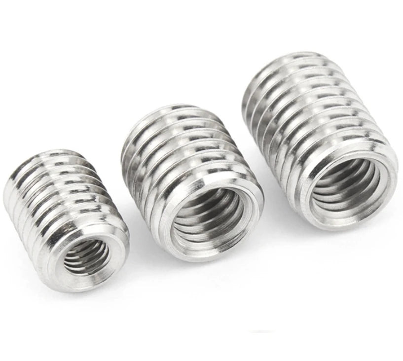 Set Screws Stainless Steel Hexagon Socket Durable Hex Head Screw with Inner and Outer Thread Insert Sleeve Nut for Nuts Category