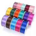 50 Yards/Roll 4cm Widths 45 Meters Double Face Satin Ribbons for Wedding Flower Gift Wrapping