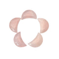 Wholesale Rose Quartz Moon Shaped Gemstone Jewelry for Decoration