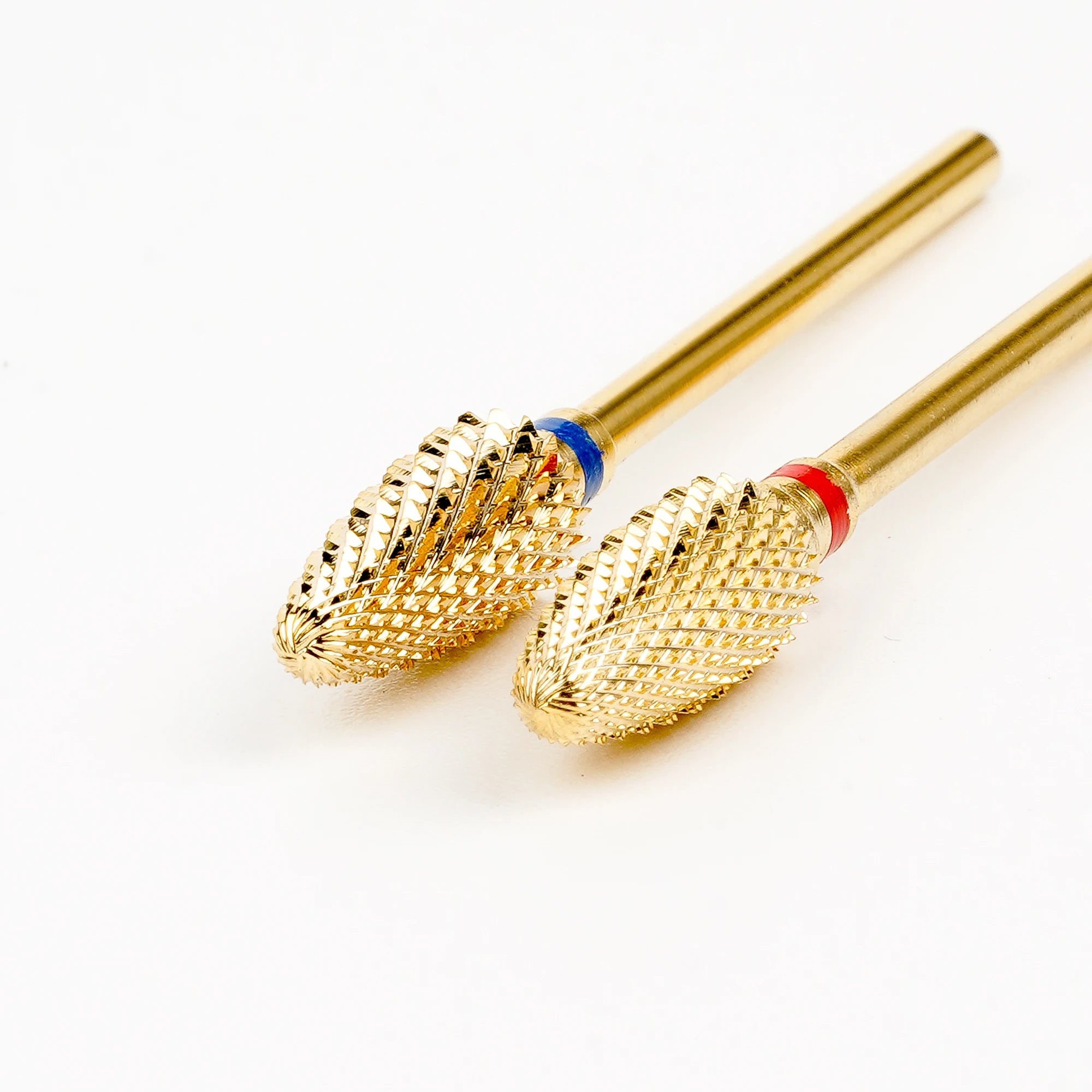 Gold Carbide Bits Corn Shape Professional Manicure Tools Accessories Strong Polishing Acrylic Gel Off Nail Drill Carbide Bits