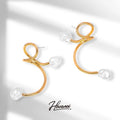 HOVANCI Earring Sublimation Blanks 8 Crochet Arcyclic Pearl Geode Tiny Gold Women Earrings
