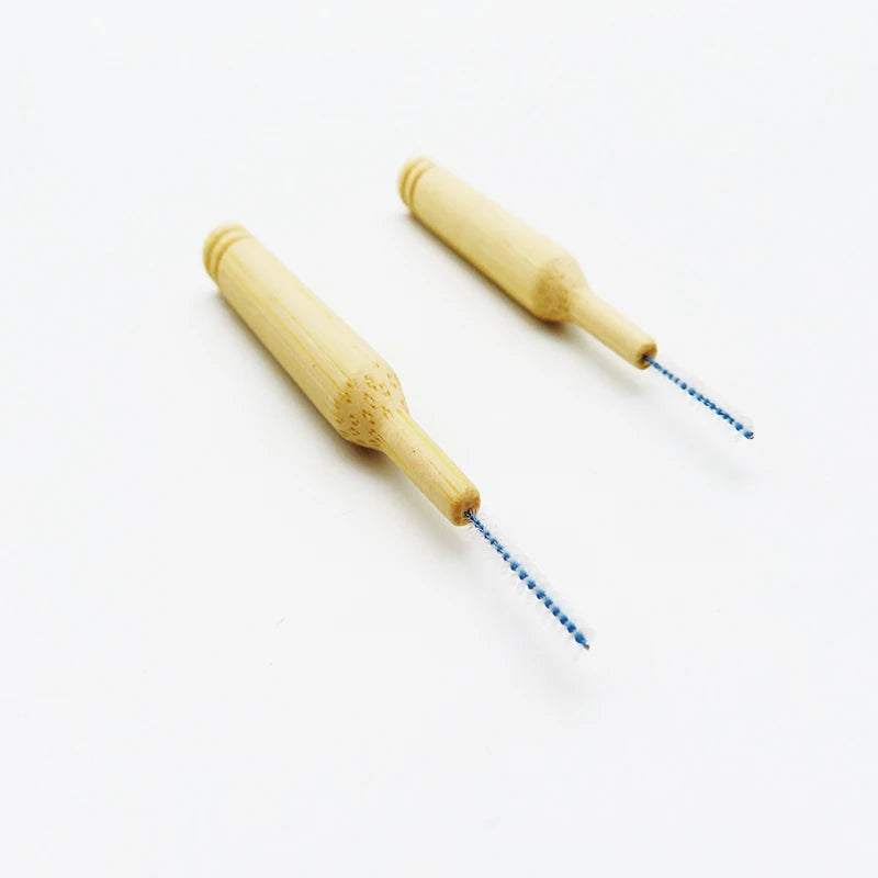 Hot Selling 100% Natural Bamboo Interdental Brush Dupont Bristle Biodegradable Tooth Cleaner for Teeth Cleaning