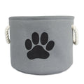 Hot Selling OEM Waterproof Large Capacity Round Foldable Storage Bin Basket Pet Toy Storage Bag With Handle