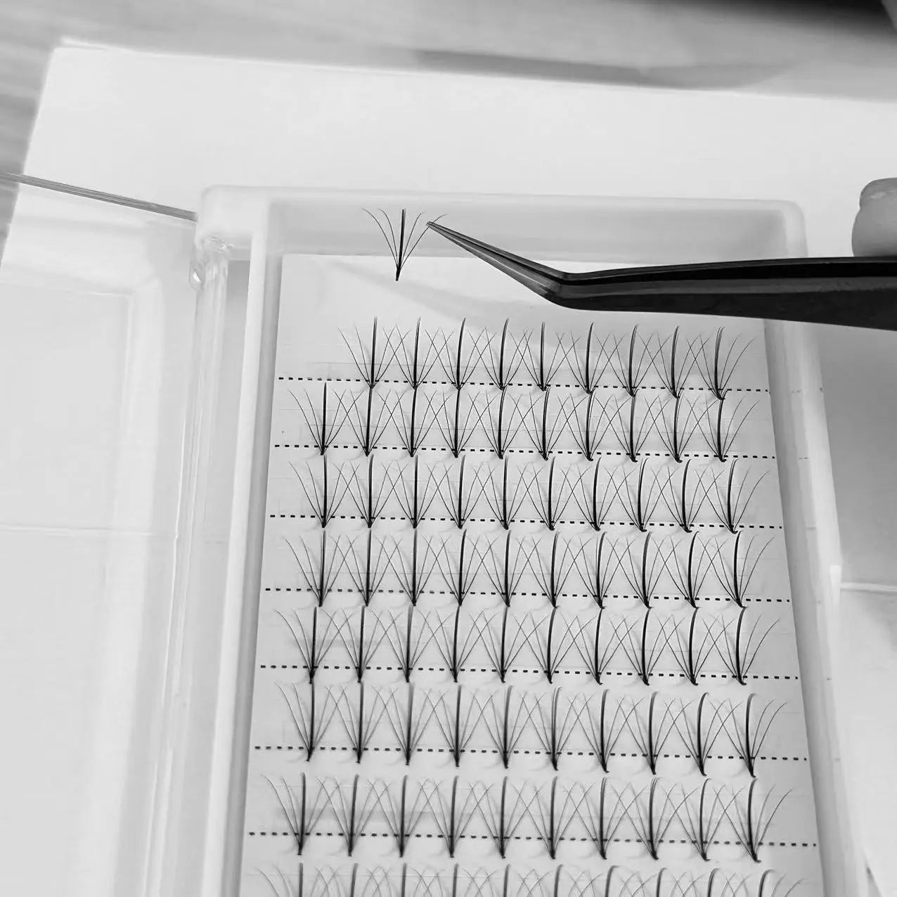 Handmade Unique Wispy Lash Extensions Professional Premade Korean PBT Eyelash Supplies Volume 3D 5D 7D 9D 12mm 12 Rows 0.05 0.07