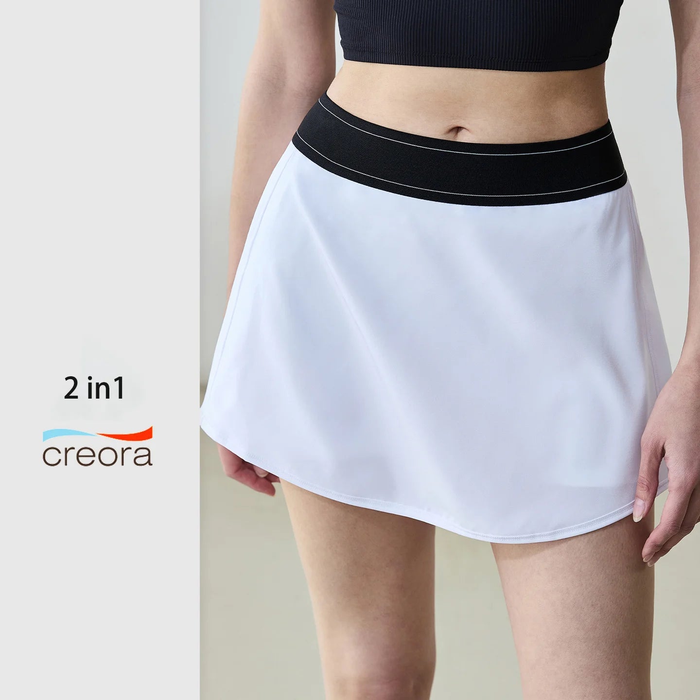 Newest Anti-UV Women Golf Tennis Wear Striped High Waist 2 in 1 Pleated Skirt with Pocket Badminton Cross Color Women's Skirts