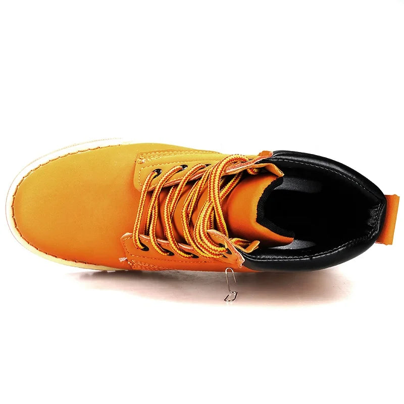 Guyisa New Steel Head Explosion-proof Stab-proof Factory Work Casual Breathable Light Labor Safety Boots
