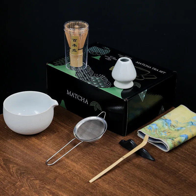 7pcs Matcha Set Bamboo Spoon Tea Sets Home Tea-making Tools Accessories Birthday Gift Tea Tool Brush