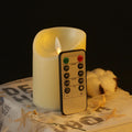 Moving Wick Flameless LED Pillar Candles Yellow Flickering Candle for Wedding Party