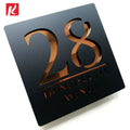 Kexian Low MOQ Acrylic House Number Plates Sign Road Number Signs Acrylic Signage for Hotel Home Door Street Numbers